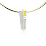 Audar hanger zilver en goud met diamant P1914