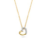 Blush Diamonds collier open hart volledig diamant 3609YDI geelgoud