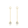 Blush oorbedels met zirkonia 9083YZI
