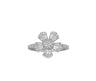Caron Fine Jewellery witgouden bloemring met diamanten CR247756