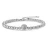 Gisser Jewels armband balletjes cirkel pavé zirc B1046 Gerhodineerd Zilver