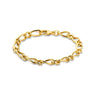 Gouden armband fantasie schakel 40.32420 U019