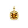 Gouden hanger met citrien en diamant 40.30629