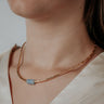 Jeh collier LIMITED goldfilled aqumarijn 21243