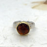 Margoni ring Citrien zilver en 750/- WAG0619 Bruin