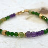 Stones in Style armband paars en groen B-23-30474 go