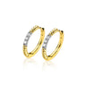 Zilver klapcreolen gg. verg. gedraaid zirc ZIO2128Y