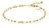 Zinzi armband verguld paperclip ZIA2150g