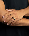GEMINI ring Timor Gold Black TIM03 Black