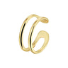 Geelgouden earcuff dubbel 40.23032