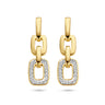 Geelgouden oorhanger met diamant 40.25627