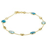 Gouden armband met Swiss en London Blue topaas 40.21530