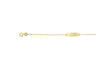 Gouden baby graveerarmbandje gourmetteschakel VOJ 004