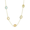 Gouden collier met diverse edelstenen 40.20660