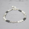 Jeh Jewels armband zilver met geoxideerde deeltjes 13404