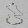 Jeh Jewels collier zilver en goldfilled buisjes 19880