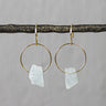 Jeh Jewels oorhanger goldfilled met Aquamarijn 20332