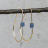 Jeh Jewels oorhanger goldfilled met Kyaniet 19956
