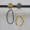 Jeh Jewels oorstekers asymmetrisch met open cirkel 20593