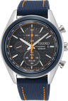 Seiko siliconenblauw chrono herenhorloge SSC775P1