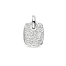 Witgouden diamant hanger pave rechthoek 41.05615