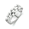 Zilveren ring met schakel motief 13.34001