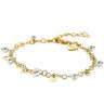 Zinzi armband met parels en plaatjes verguld ZIA2186G