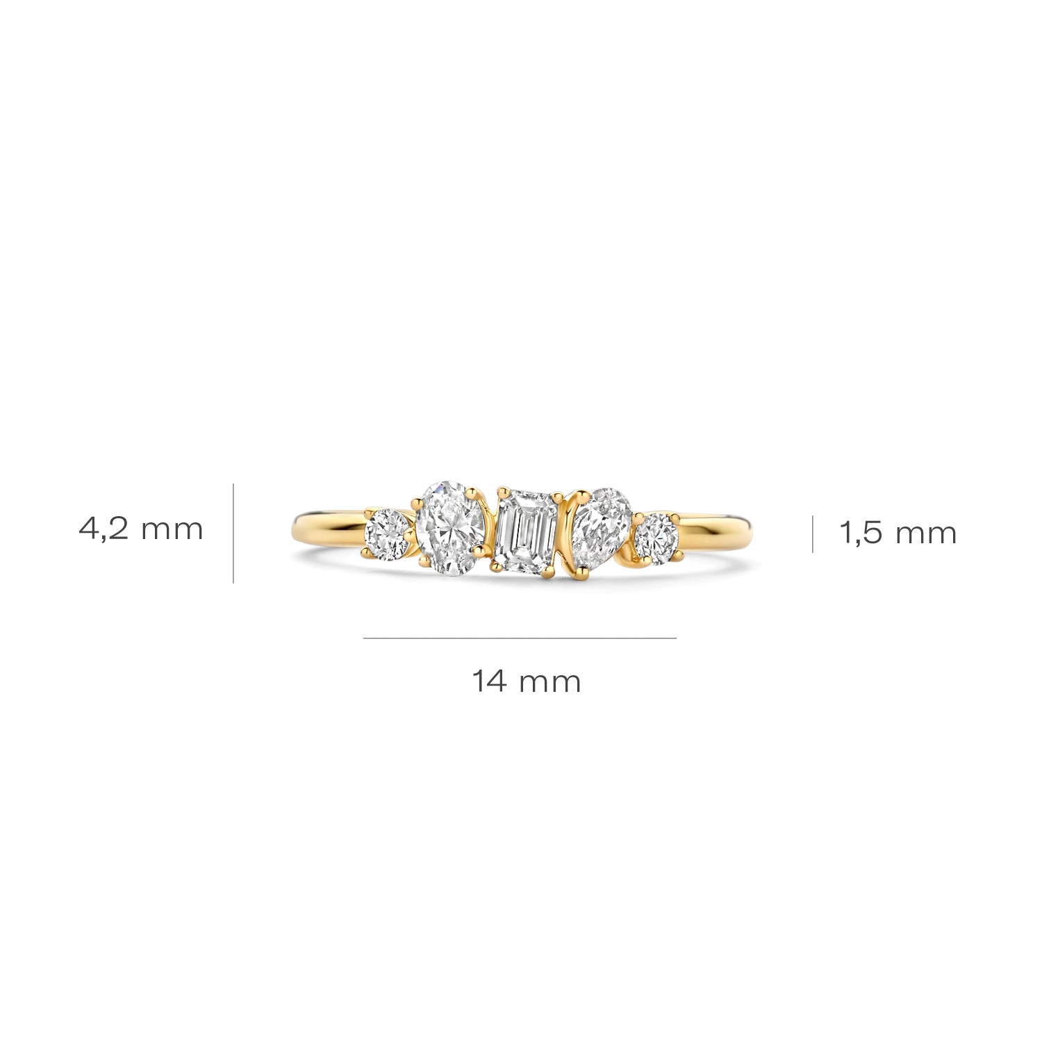 BlushLabDiamondsring5steensLG1032YGoud__4