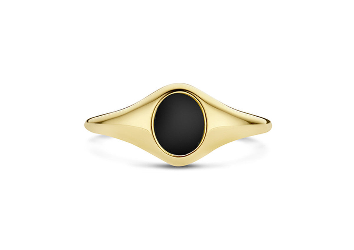 BlushRing1219YON-GeelGoudmetZwarteOnyx(14Krt)1219YON__2