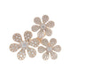 Caron Fine Jewellery geelgouden ring 3 diamanten bloemen CR260041