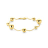 Geelgouden armband bollen 40.31343  U396