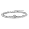 Gisser Jewels armband balletjes cirkel pavé zirc B1046 Gerhodineerd Zilver