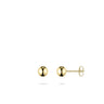 Gisser Jewels oorknop bolletje verguld 5mm BO5Y