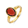 Gouden ring granaat 40.31763  U420