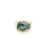 Margoni ring Groene Amethyst zilver 750/- WAG2129 Zilver/ Goud