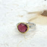 Margoni ring Roze Toermalijn zilver met 750/- WAG2134 Zilver/ Goud