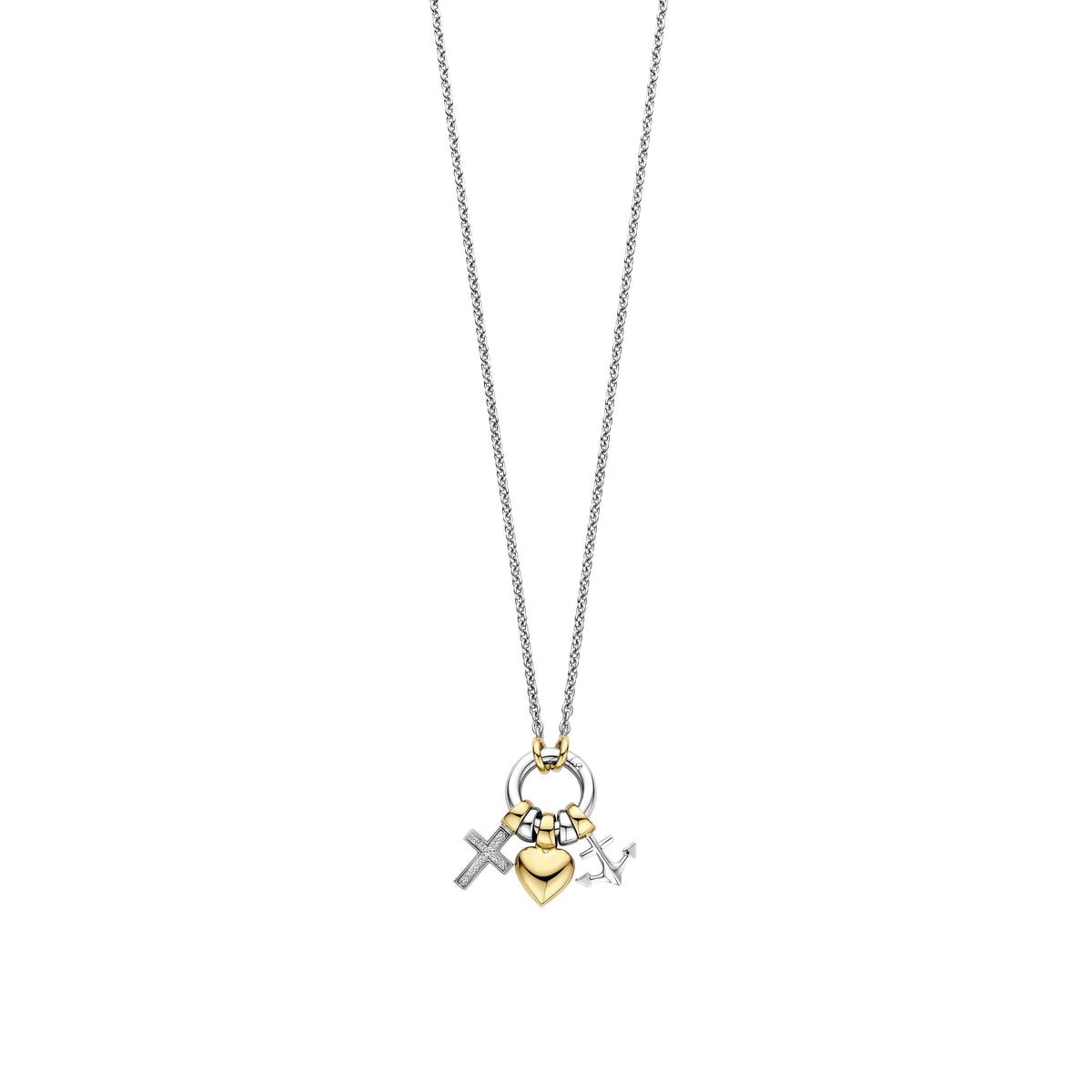 TiSentoverguldcollier34115ZY_42Zilvergeelverguld__1