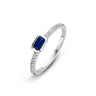 WG Briljant ring 0.10 crt H/Si + saffier 0.37 crt 657060006