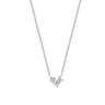 Witgouden collier met diamant en baguette 41.06221  U550