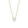 Blush collier met cirkel en zirkonia 3125YZI