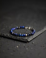 GEMINI armband Hexa Dark Blue Tijgeroog titanium N24XSS Dark Blue Tigereye