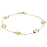 Geelgouden armband met bl topas, lemon kwart, citr 40.20659