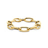 Gouden armband ovale paperclip schakels 40.24800