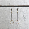 Jeh Jewels oorhanger zilver geoxideerd en goldfilled 19430