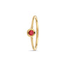 Miss Spring ring Brilliantly robijn MSR610RO Geel Goud