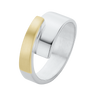 Nol zilveren ring met geelgoud  AG02178.8