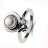 Rabinovich zilveren ring witte parel en zirconia 34303065
