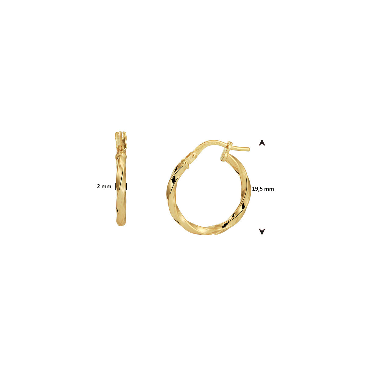 Zilgold oorringen 50.00278