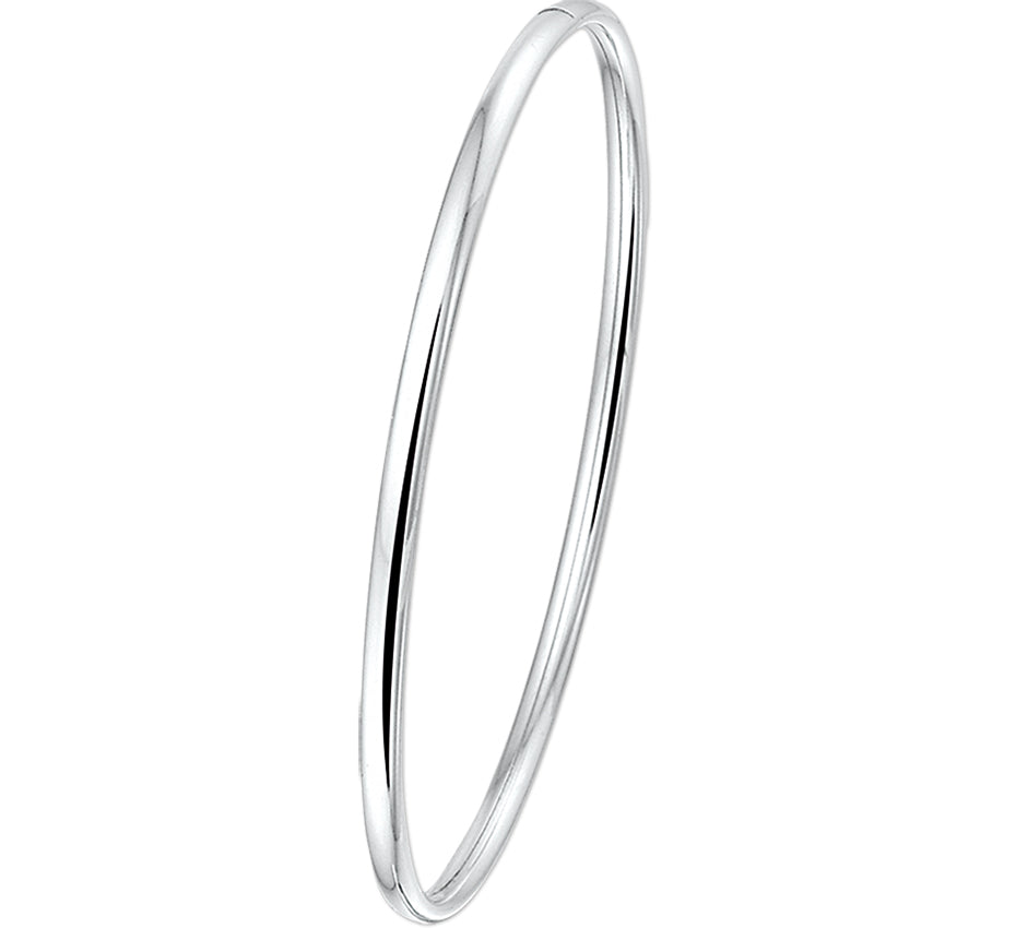Zilveren bangle met dopsluiting 10.01342