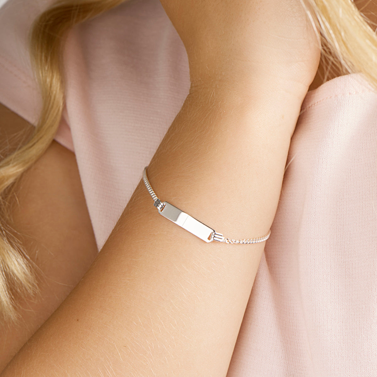 Zilveren plaat armband  10.05639